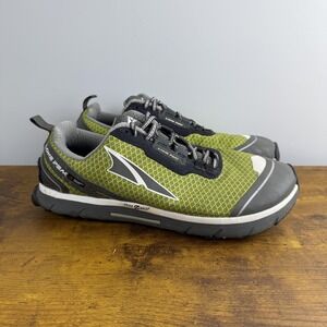 Altra Lone Peak Shoes Womens Size 9.5 Green Waterproof Trail Zero Drop Polartec